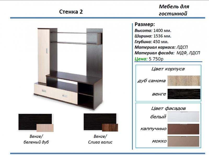гостиная стенка 2 в Москве