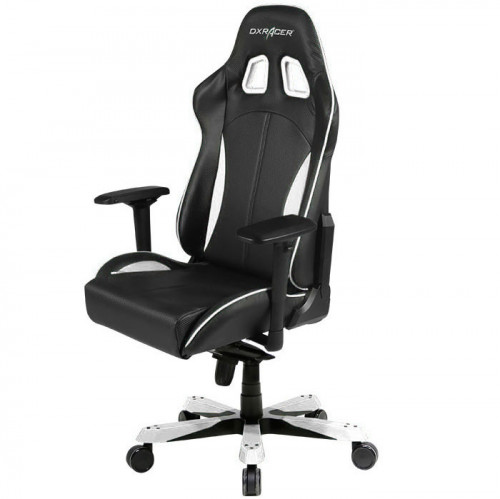 кресло геймерское dxracer king ks57 черно-белое в Москве