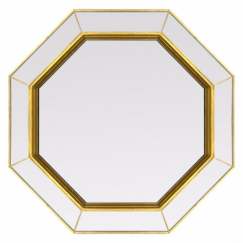 зеркало золотое венецианское восьмиугольное espresso gold в Москве