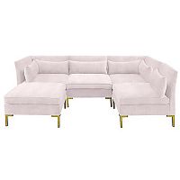 диван zara sectional угловой розовый в Москве