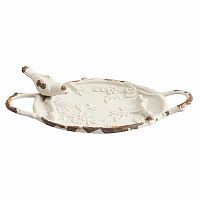 декоративное блюдо pewter dish серое в Москве