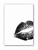 постер kiss а3 (черный) в Москве