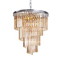 люстра helix amber от delight collection хром/янтарная в Москве