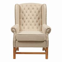 кресло мягкое с ушами french provincial armchair бежевое в Москве