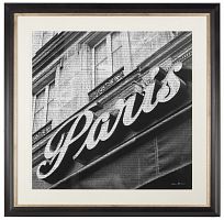 постер в черной раме 90х90 см newsprint paris в Москве