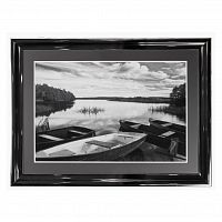 постер с паспарту в раме four boats at sunset / 1290749-1 в Москве