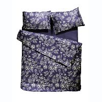 комплект постельного белья decoflux сатин 2 семейный peony indigo в Москве