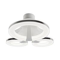 потолочный светодиодный светильник idlamp jenevra 397/3pf-ledwhitechrome в Москве