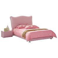 кровать pink leather kitty 120х200 в Москве