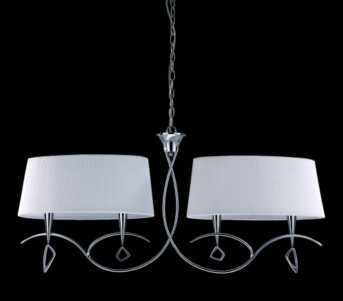 подвесная люстра mantra mara chrome - white 1642 в Москве
