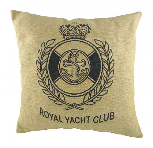 подушка с гербом королевского royal yacht club в Москве