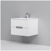 тумба под раковину am.pm spirit m70fhx0602wg33 подвесная, ящики с доводчиками, 60 см, белый глянец в Москве
