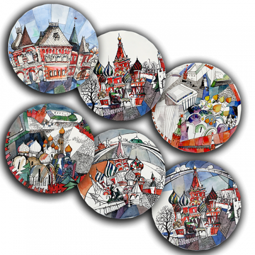 сет тарелки московия dream (6 шт.) в Москве