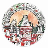 тарелка сувенирная русский дом в Москве