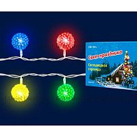 светодиодная гирлянда «шарики» 280см rgb (07921) uniel uld-s0280-020/dta rgb ip20 balls в Москве