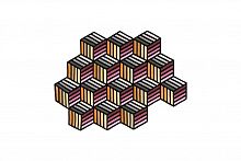 ковер parquet hexagon orange 305x188 от gan в Москве