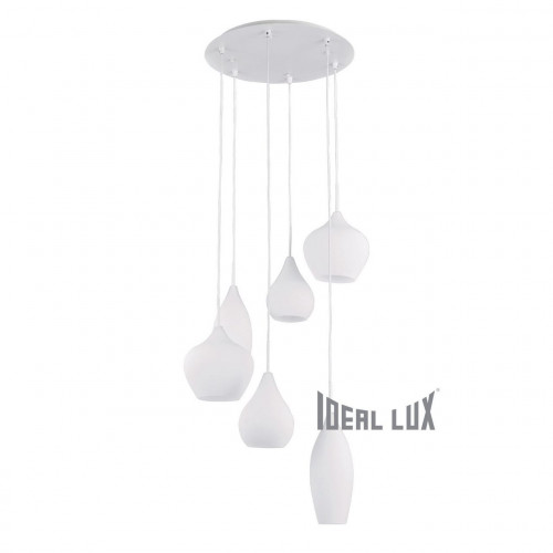 подвесная люстра ideal lux soft sp6 bianco в Москве