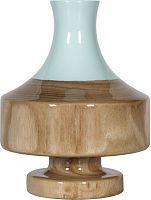 ваза настольная rustic chic vase blue wood в Москве