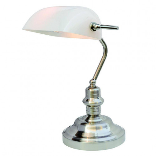 настольная лампа arte lamp banker a2491lt-1ss в Москве