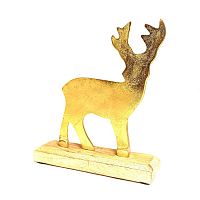 украшение декоративное golden raindeer, 22х18х5 см в Москве
