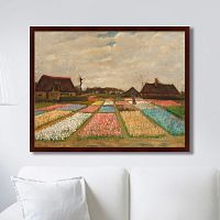 картина: flower beds in holland, 1883г. в Москве