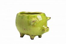 цветочный горшок pig planter зеленый в Москве