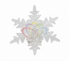 фигура светодиодная на присоске снежинка морозко, rgb в Москве