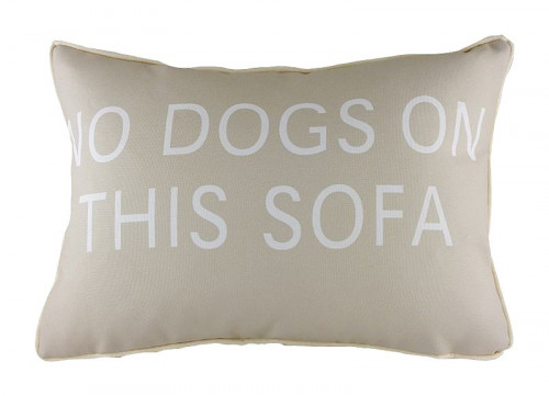 подушка с надписью no dogs on this sofa в Москве