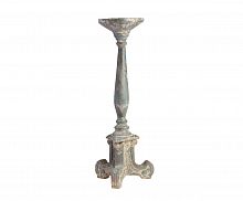 подсвечник фигурный голубой состаренный на 1 свечу antique blue finish, 61 см в Москве