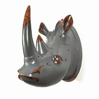 декоративная голова носорога rhino head в Москве