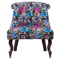 кресло мягкое amelie french country chair бабочки в Москве