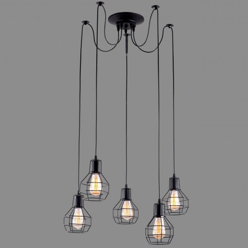 подвесная люстра arte lamp a1109sp-5bk в Москве