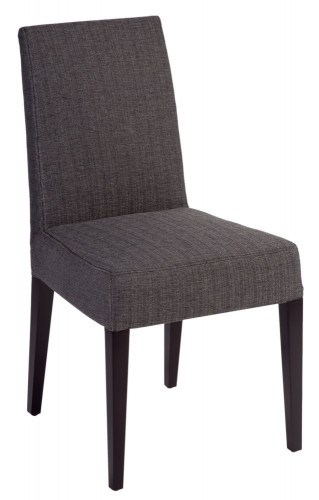 стул aylso dining chair кожа тёмно-серая в Москве
