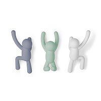 вешалки-крючки buddy 3 шт. разноцветные мятные в Москве
