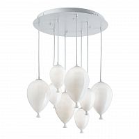 подвесная люстра ideal lux clown sp8 bianco в Москве