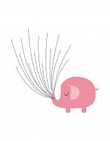 Постер Pink elephant А4