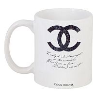 кружка с рисунком drink champagne. coco chanel в Москве