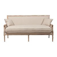 диван auguste salon bench with burlap прямой бежевый в Москве