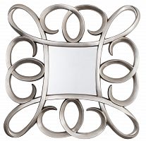 зеркало серебряное квадратное в фигурной раме silver swirl frame от rvastley в Москве