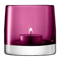 подсвечник стеклянный лиловый для чайной свечи light colour, 8,5 см в Москве