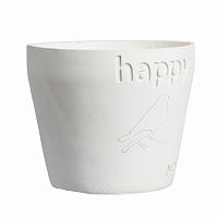 цветочный горшок happy белый в Москве