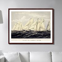 картина: yachts on a summer cruise, 1871г. в Москве