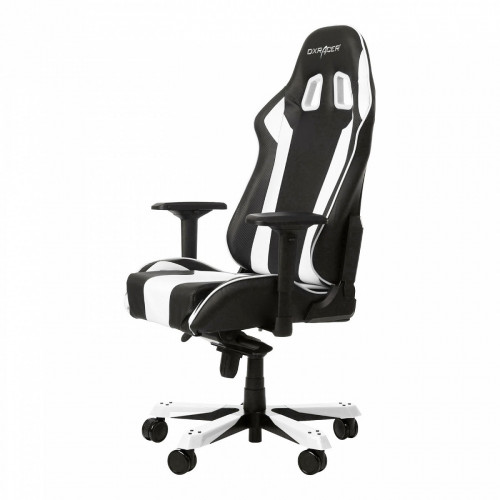 кресло геймерское dxracer king ks06 черно-белое в Москве