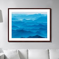 картина: mountain silhouettes in the brandenburg alps, austria в Москве