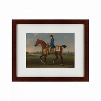 картина: bay racehorse with jockey up, 1730 в Москве