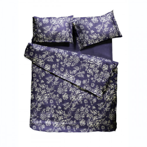 комплект постельного белья decoflux сатин евро peony indigo в Москве