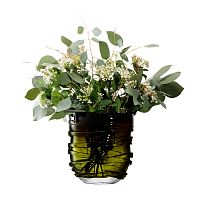 ваза yarn 26 см тёмно-зелёная в Москве