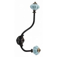 настенный декоративный крючок knobs голубой в Москве