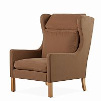 кресло wingback коричневый в Москве