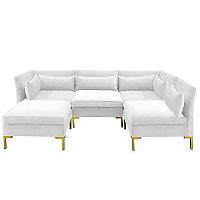 диван zara sectional угловой белый в Москве